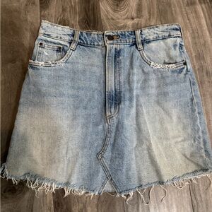 Light Blue Denim mini skirt